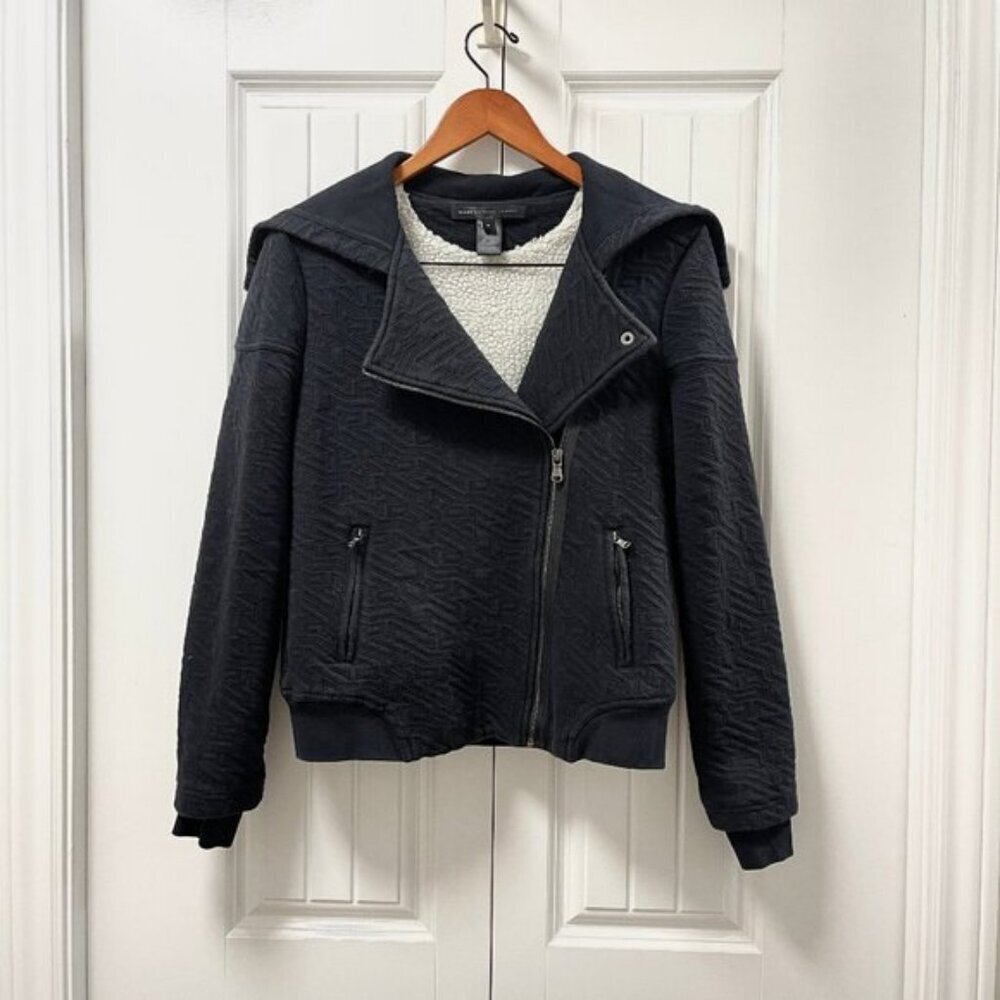 Marc by Marc Jacobs Cleo Quilted Fleece-Lined Jacket Black – S